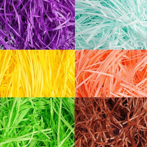 Uptotop 1/2LB Crinkle Cut Paper Shred Filler for Gift Wrapping Basket Filling, Birthday, Christmas, Thanksgiving, Wedding, Valentine's Day, Mother's Day, Pink in Saudi Arabia