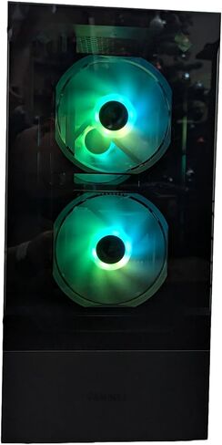 Centaurus Sirius 2 Gaming PC - Intel I5 14600K ، Geforce RTX 3060 12GB ، 1TB NVME SSD ، 32GB DRR5 RAM ، RGB LED ، نافذة زجاجية ، Windows 11 Pro ، AC WiFi. كمبيوتر سطح مكتب مخصص للألعاب والأعمال in Saudi Arabia