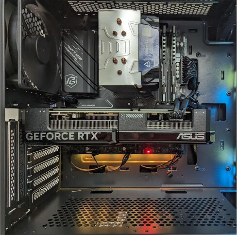Centaurus Sirius 2 Gaming PC - Intel I5 14600K ، Geforce RTX 3060 12GB ، 1TB NVME SSD ، 32GB DRR5 RAM ، RGB LED ، نافذة زجاجية ، Windows 11 Pro ، AC WiFi. كمبيوتر سطح مكتب مخصص للألعاب والأعمال in Saudi Arabia