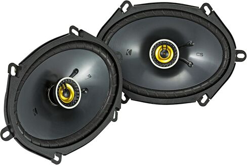 KICKER 46CSC684 CS Series 6x8 Inches Coaxial Car Speakers – 2 Pairs (4 Speakers), 2-Way Car Audio Upgrade, 225W Peak Power, EVC Technology, Polypropylene Cone, Zero-Protrusion Tweeters in Saudi Arabia