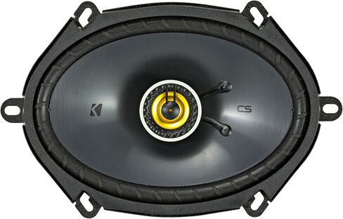 KICKER 46CSC684 CS Series 6x8 Inches Coaxial Car Speakers – 2 Pairs (4 Speakers), 2-Way Car Audio Upgrade, 225W Peak Power, EVC Technology, Polypropylene Cone, Zero-Protrusion Tweeters in Saudi Arabia