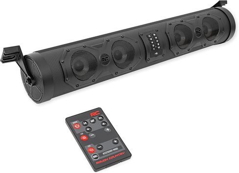 Rough Country UTV Bluetooth Soundbar - 500W صوت مقاوم للماء مع 8 مكبرات صوت ، أضواء RGB ، راديو FM و AUX ، FIT Universal in Saudi Arabia