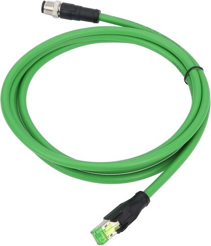 M12 to RJ45 Industrial Ethernet Cable M12 D Code 4Pin Male Cable IP67 Waterproof Connecting Line Wire - 3Meters/9.8ft in Kuwait