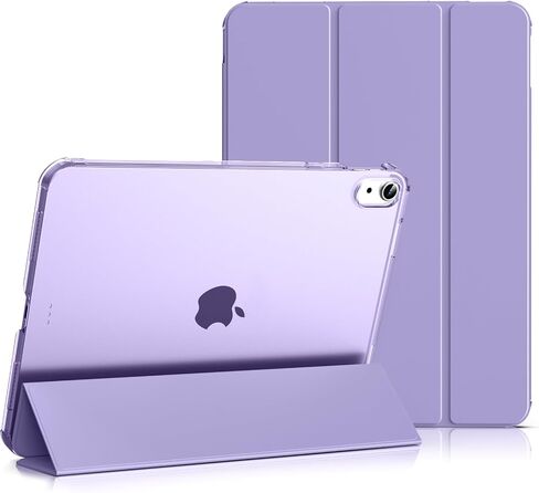 حالة لـ iPad (A16) الجيل الحادي عشر 11 بوصة 2025 ، جيل iPad العاشر 10.9 بوصة 2022 ، غطاء واقعي Slim Stand Folio مع قشرة خلفية شفافة للكمبيوتر الشخصي ، الأرجواني in Kuwait