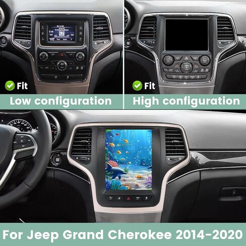 2g+64g راديو لجيب Grand Cherokee 2014-2020 ، 9.7 بوصة شاشة Android Touch Screen Grand Cherokee Car Stereo ، Carplay/Android Auto/Hi-Fi Audio/1080p/SWC/Bluetooth in Saudi Arabia