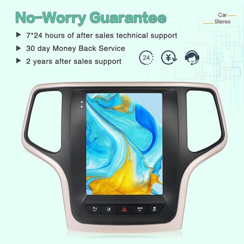 2g+64g راديو لجيب Grand Cherokee 2014-2020 ، 9.7 بوصة شاشة Android Touch Screen Grand Cherokee Car Stereo ، Carplay/Android Auto/Hi-Fi Audio/1080p/SWC/Bluetooth in Saudi Arabia