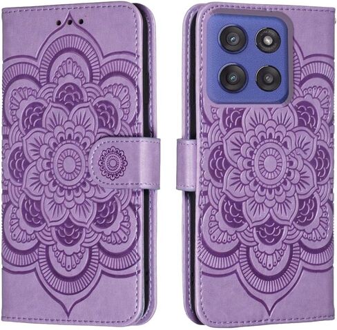 for Motorola Moto G Stylus 2025 Case Wallet with Holder Kickstand Magnetic Soft Leather Flip Fold Cover for Moto G Stylus 5G 2025 (Purple) in Saudi Arabia
