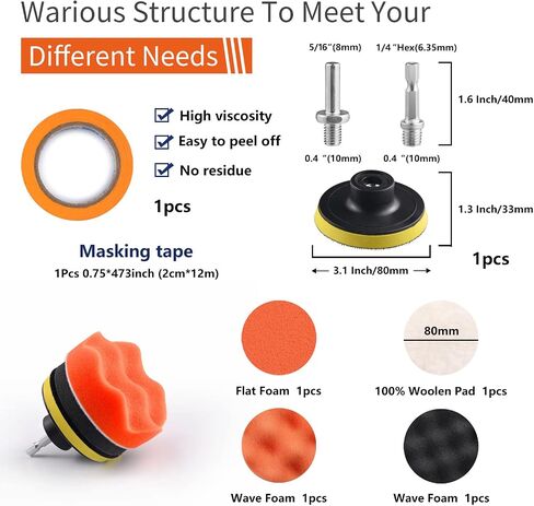 117 Pack 2 inch Hook & Loop Quick Change Sanding Discs Set for Drill Sanding Attachment, Headlight Restoration & Multi-Surface Sanding, Wet/Dry Use, 36-3000 Grit in Saudi Arabia