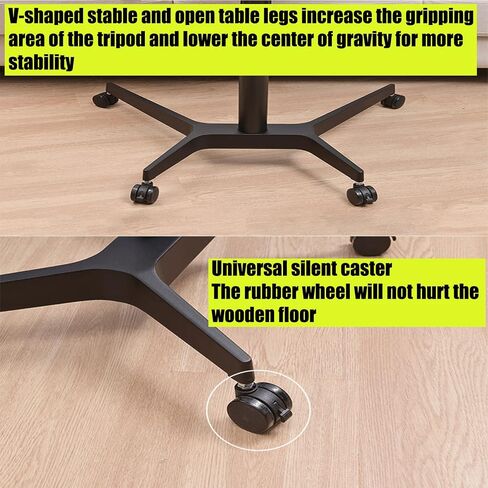 Adjustable Mobile Side Table with Wheels - Overbed Computer Table for Reading & Nursing, Ideal for Bedridden & Elderly, Height Adjustable Sofa End Table in Saudi Arabia