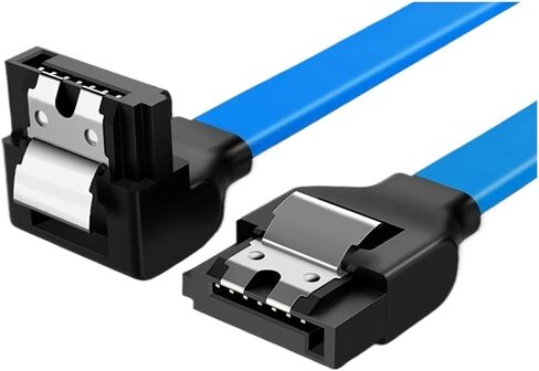 40/50cm Sata3.0 Sol*/id State Hard Disk Serial Data Cable Multi-Color Multi-Spec Flexible Sata Hard Disk Fast Transmission Cable(0.4m,Right Angle Black) in Saudi Arabia