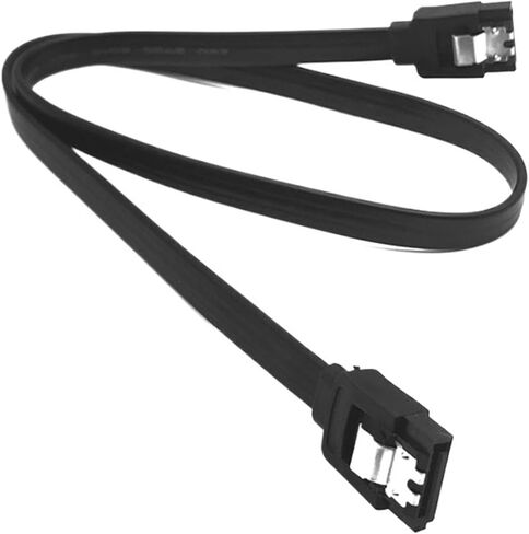 40/50cm Sata3.0 Sol*/id State Hard Disk Serial Data Cable Multi-Color Multi-Spec Flexible Sata Hard Disk Fast Transmission Cable(0.4m,Right Angle Black) in Kuwait