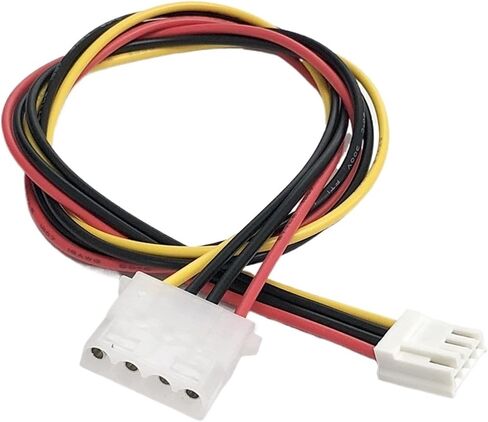 1pcs 18awg 4pin IDE أنثى إلى صغار 4pin أنثى 2.54 مم كابل إمدادات الطاقة المرنة محول محول الكمبيوتر الحبل 20/50 سم (50 سم) in Saudi Arabia