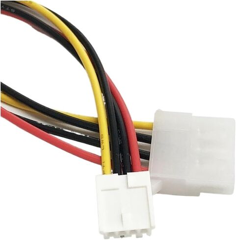 1pcs 18awg 4pin IDE أنثى إلى صغار 4pin أنثى 2.54 مم كابل إمدادات الطاقة المرنة محول محول الكمبيوتر الحبل 20/50 سم (50 سم) in Saudi Arabia