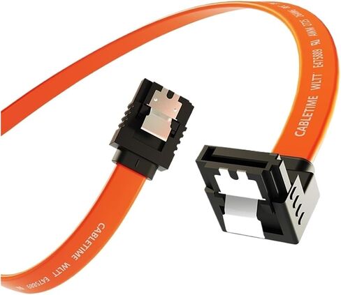 3.0 6 جيجابت في الثانية إلى محرك الأقراص الثابتة SSD HDD SATA 3 كابل نقل سريع الزاوية الأيمن لسطح المكتب (مستقيم) in Saudi Arabia