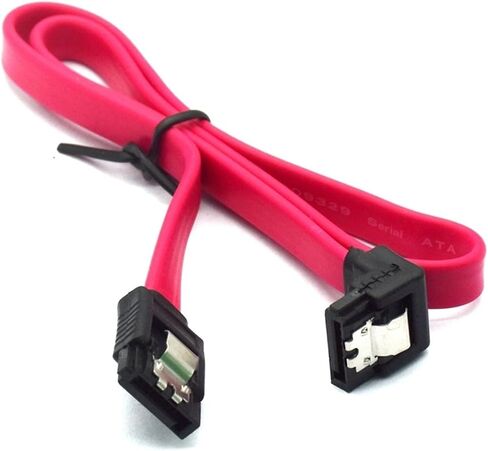 45 سم SATA3.0 SOL*/ID CABLE DATK DATAR DATA SARIAL CABLE MULTI-COLLOR MULTI-SPEC SATA DISK HARD DISK TRANDSMISSION 45 سم (أصفر-يمين) in Kuwait