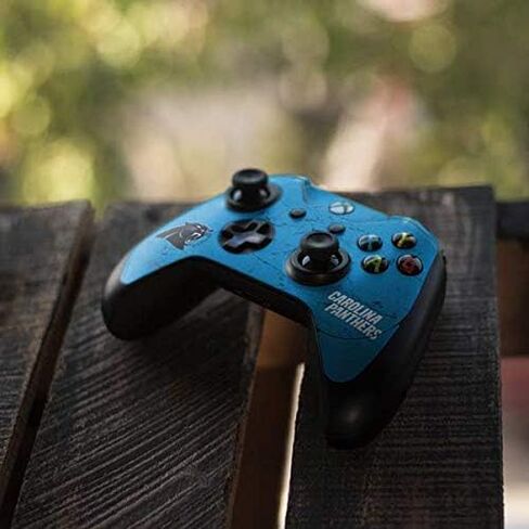 Skinit Decal Gaming Skin Compatible with Xbox One Elite Controller - Officially Licensed NFL Carolina Panthers Distressed Alternate Design in Saudi Arabia