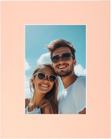 الحصير Picture Uxcell ، 8 × 10 MAT Center لـ 5 × 7 صور حمض أبيض خالي من الإطار المائلات المقطوعة مع دعم لقياس فن العرض ، الرمادي in Kuwait