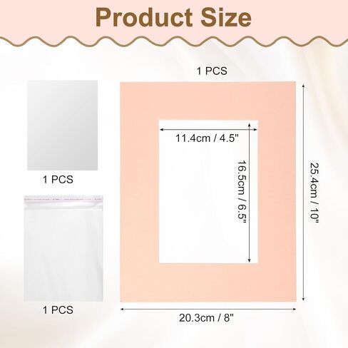 الحصير Picture Uxcell ، 8 × 10 MAT Center لـ 5 × 7 صور حمض أبيض خالي من الإطار المائلات المقطوعة مع دعم لقياس فن العرض ، الرمادي in Kuwait