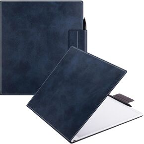BOZHUORUI Slim Case for 13.3" Boox Note Max (2024) & 13.3" Boox Tab X C (2025) | Pen Clasp Design | Book Folio Style | with Sleep/Wake | Vegan PU Leather Ultra-Thin Magnetic SleepCover (Rock Black) in Kuwait