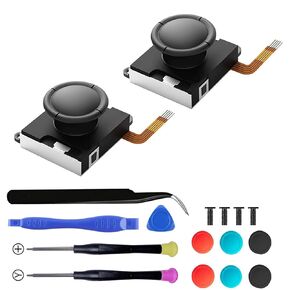 استبدال Lite عصا التحكم للتبديل لايت ، تحكم المقبض عصا التحكم في مفتاح LCD / OLED JOY CON & SWITCH LITE التناظرية ملحقات مجموعة أدوات الإكسسوارات y1.5 / +1.5 مفك البراغي وأغطية عصا اللون in Kuwait