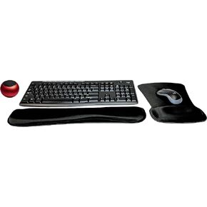 Logitech MK270 لوحة المفاتيح اللاسلكية والسرد الماوس النشط نمط الحياة المسافر يجب أن تكون حزمة حديثة مع مكبر صوت بلوتوث ميني ميني ، وسادة معصم الهلام ووسادة الماوس in Kuwait