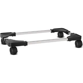 Mobile CPU Stand, Adjustable CPU Holder PC Host Cooling Chassis Bracket with Locking Caster Wheel, Scalable PC Tower Stand(White) in Saudi Arabia