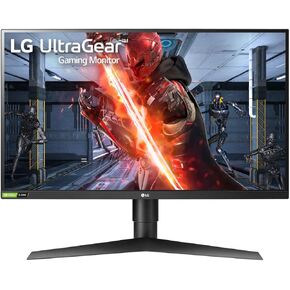 LG 27 "27GN75B-B HDR10 IPS FHD 1MS ULTRAGEAR ™ شاشة الألعاب مع معدل تحديث 240 هرتز ، تقنية التكييف (FREESYNC ™) وتتوافق مع NVIDIA G-SYNC® ، Black in Kuwait