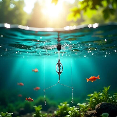 Carp Fishing Feeder Baits Cage, Spring Fish Feeder with Holder, Sinkers Cage Feeders Tackle Fishing Sinkers Weights Inline Methods Fishings Tackle Baits Cages Hook Rigs Set in Saudi Arabia