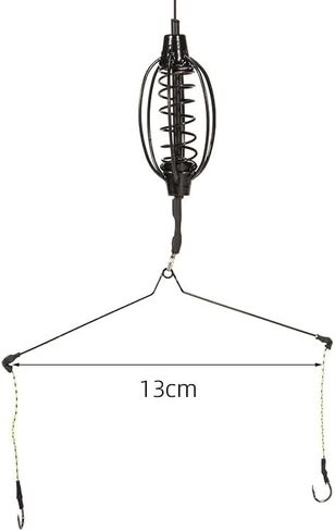 Carp Fishing Feeder Baits Cage, Spring Fish Feeder with Holder, Sinkers Cage Feeders Tackle Fishing Sinkers Weights Inline Methods Fishings Tackle Baits Cages Hook Rigs Set in Saudi Arabia