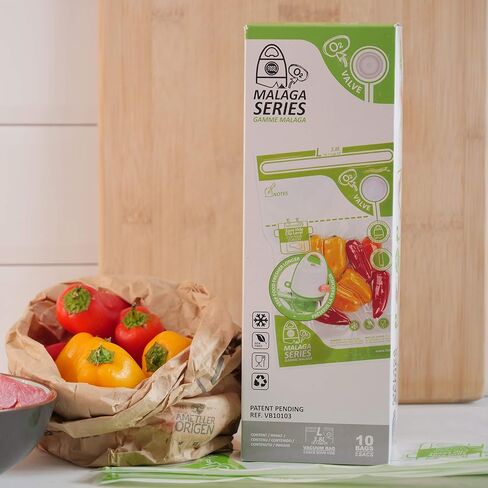 FOSA Reusable Vacuum Food Storage Bags Vacuum Zipper Bag, Small (6 x 10 inches), 20 pack in Saudi Arabia