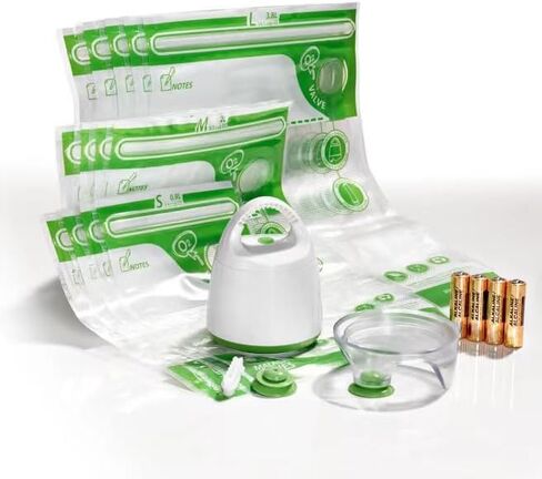 FOSA Reusable Vacuum Food Storage Bags Vacuum Zipper Bag, Small (6 x 10 inches), 20 pack in Saudi Arabia
