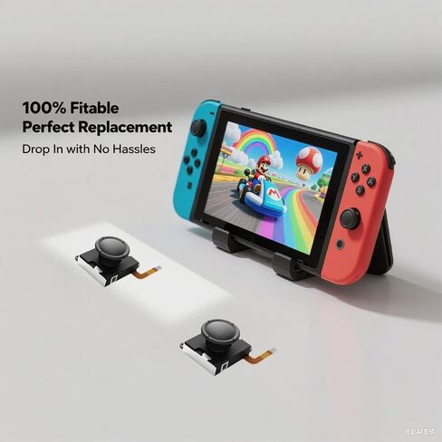 استبدال Lite عصا التحكم للتبديل لايت ، تحكم المقبض عصا التحكم في مفتاح LCD / OLED JOY CON & SWITCH LITE التناظرية ملحقات مجموعة أدوات الإكسسوارات y1.5 / +1.5 مفك البراغي وأغطية عصا اللون in Kuwait