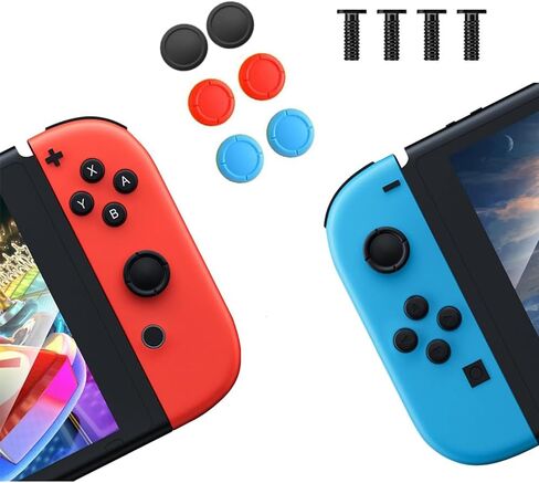 استبدال Lite عصا التحكم للتبديل لايت ، تحكم المقبض عصا التحكم في مفتاح LCD / OLED JOY CON & SWITCH LITE التناظرية ملحقات مجموعة أدوات الإكسسوارات y1.5 / +1.5 مفك البراغي وأغطية عصا اللون in Kuwait