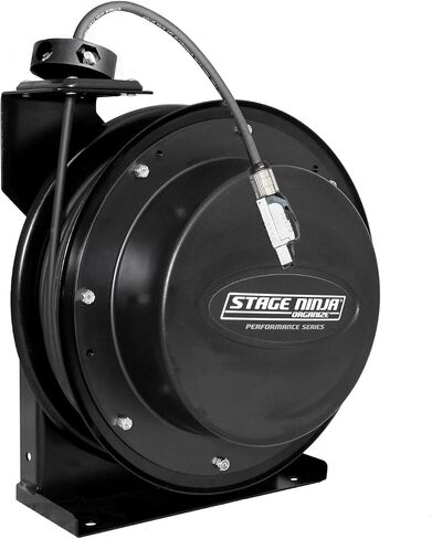 Stage Ninja® CAT6-50-S Industrial 50 Foot Retractable CAT6 Shielded Cable Reel (Locking and Releasing) in Saudi Arabia