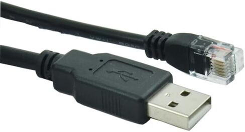 VFD-USB01 Compatible Inverter Debugging Communication Download Cable Industrial Grade Dual Chip Design 6P6C Plug 3 Meters in Saudi Arabia