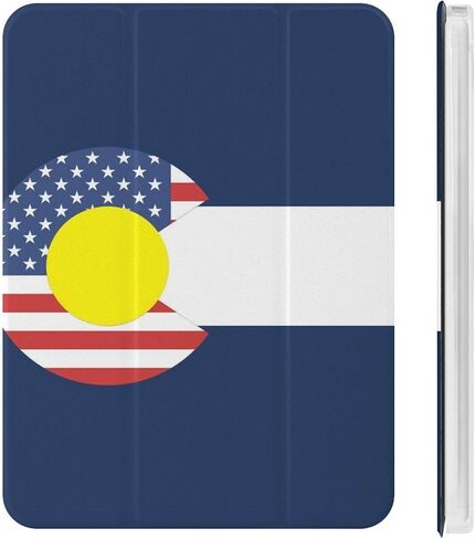 United States Colorado Flag Case with Pen Pend Slim Lightweight Trifold Stand متوافق مع iPad Mini 4/5/6 Mini6 （8.3in） in Kuwait