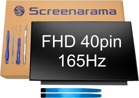SCREENARAMA New Screen Replacement for Lenovo Legion S7 15ACH6, FHD 1920x1080, 40pins, 165Hz, IPS, Matte, LCD LED Display with Tools in Saudi Arabia