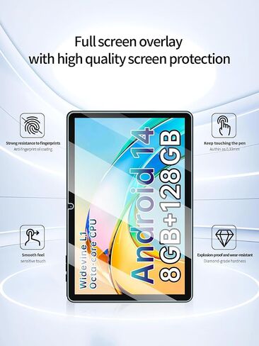 واقي الشاشة لـ Apolosign EP1095T Tab 11 Tablet 11 inch Android 14 Tablets ، Anti-scratch 9h Hardness Touch حساس 2.5D الحواف الدائرية خالية من التثبيت سهلة التثبيت ، 2 عبوة. in Kuwait