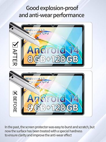 واقي الشاشة لـ Apolosign EP1095T Tab 11 Tablet 11 inch Android 14 Tablets ، Anti-scratch 9h Hardness Touch حساس 2.5D الحواف الدائرية خالية من التثبيت سهلة التثبيت ، 2 عبوة. in Kuwait