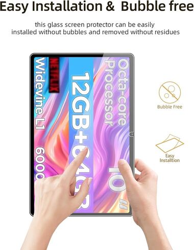 واقي الشاشة للاتصالات CTAB CTAB 10 10.1 بوصة Android 15 Tablet ، HD HD Scratch Resistant Glass Film For Callsky-Tab CTAB 10 Drop Protection ، Touch Contensive ، Anti-Pingerprint ، 1 Pack. in Kuwait