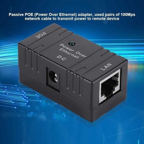 Diooche Poe Power Bank Module ، Mini Poe Combiner Siperator Universal RJ45 Connector AP Network Bridge Poe Injector لجهاز التوجيه ، مفتاح الشبكة ، واجهة شبكة مضيف الكمبيوتر (أسود) in Saudi Arabia