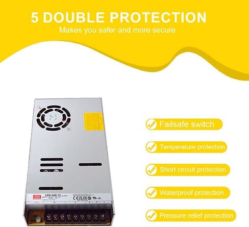 LRS-600-12 600W 12V AC-DC Single Opening Switch Supply-Grade Industrial ، الكفاءة العالية للأتمتة ، الروبوتات ، CNC ، آلات التغليف in Saudi Arabia
