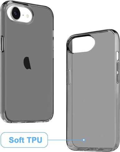 متوافق مع حالة iPhone 16E CASE واضحة وشفافة ناعمة مقاومة للصدمات واقي من الحماية الرقيقة النحيفة الغطاء لمدة 16 هـ 6.1 بوصة ، واضحة in Kuwait