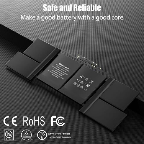 Runpower A1953 Battery for MacBook Pro 15 Inch ، Mid 2018 2019 Pretection Battery Lithium Polymer لـ A1990 EMC 3215 3359 (11.4V 84.36WH 7400MAH) in Saudi Arabia