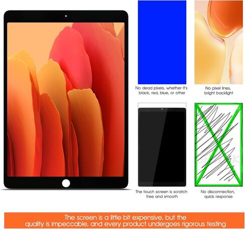 for iPad Air 3 Screen Replacement for iPad Air 2019 3rd Gen LCD A2153, A2123, A2154, A2152 LCD Digiitzer Touch Assembly Repair Parts (Without Home Button) (Black) in Saudi Arabia