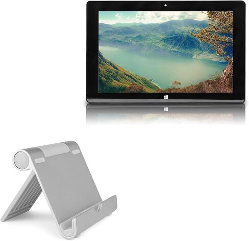 BoxWave Stand and Mount Compatible with Fusion5 FWIN232 Plus S1 - VersaView Aluminum Stand, Portable, Multi Angle Viewing Sturdy in Saudi Arabia