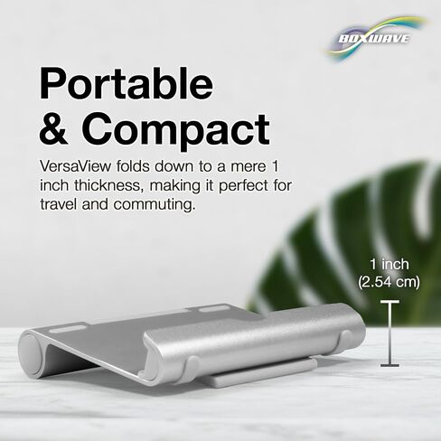 BoxWave Stand and Mount Compatible with Fusion5 FWIN232 Plus S1 - VersaView Aluminum Stand, Portable, Multi Angle Viewing Sturdy in Saudi Arabia