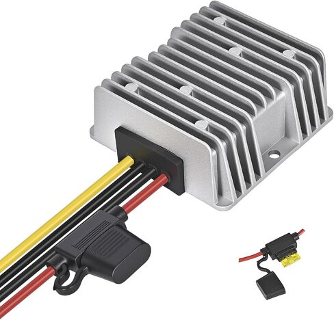 48V 36V to 12V DC Voltage Converter 20A 240W Waterproof Step Down Converter for Golf Cart, Voltage Regulator Reducer Transformer with Fuse in Saudi Arabia