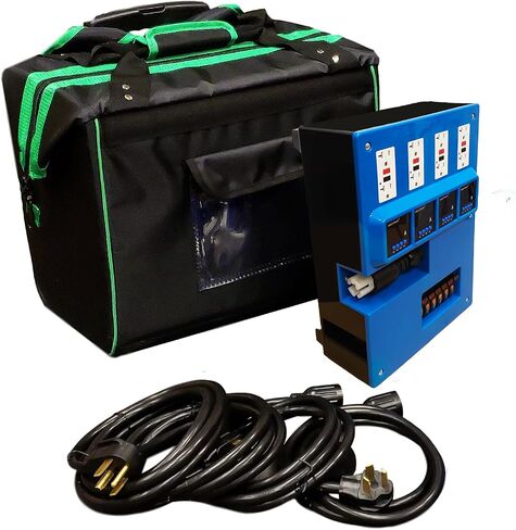 ASD Products- Turtle Power Distribution Kit Turns 30amps of 240v to 60 Amps at 120v, 4 x Dual GFCI, Individual 15 Amp Breakers in Saudi Arabia