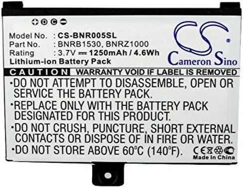 CS Cameron Sino 3.7V 1250mAh /4.63Wh Li-ion Replacement Battery for Barnes & Noble 9875521, 005, BNRV100, BNRZ100, Nook, Nook Classic, BNRB1530, BNRB454261, BNRZ1000 in Saudi Arabia